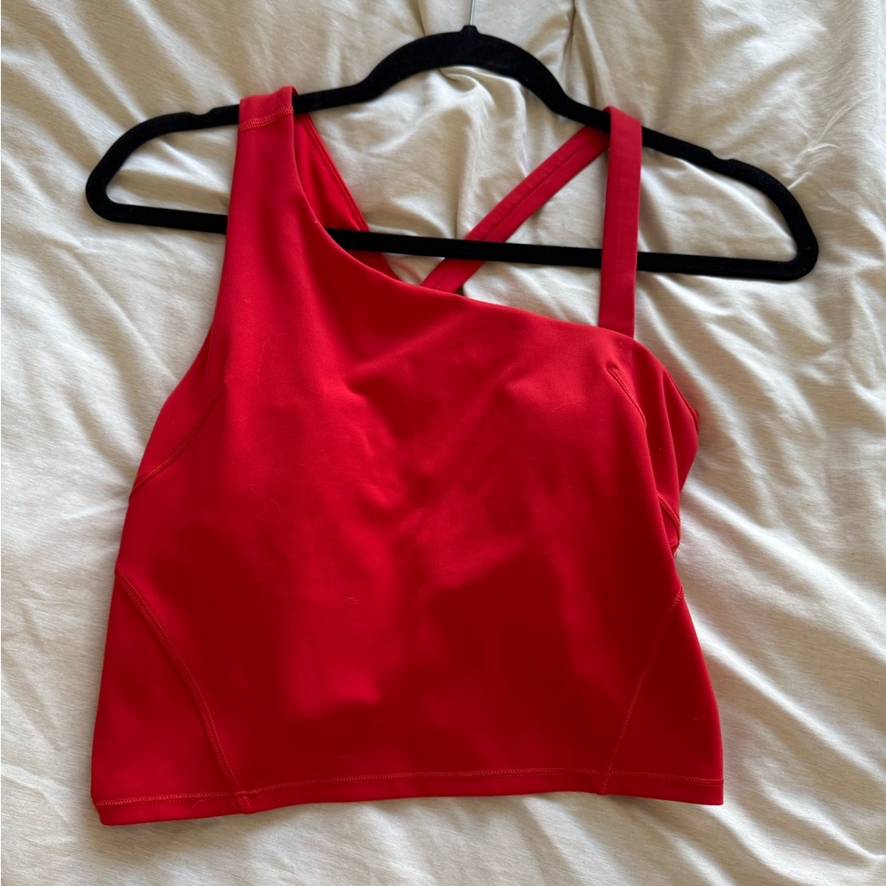 lululemon athletica Red Asymmetrical Top - size 10